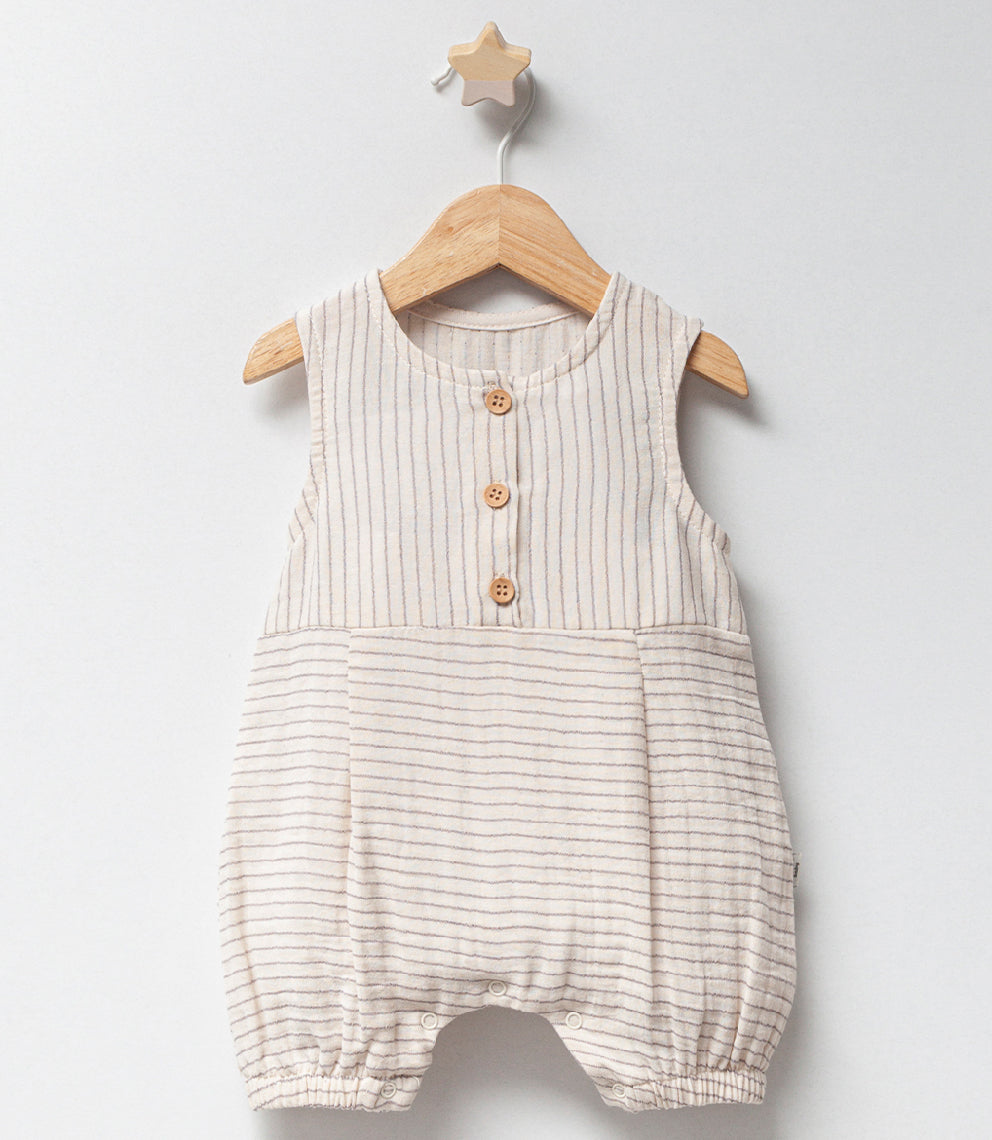 Babyromper Jungen mit Knöpfe
Strampelanzug
Musselin