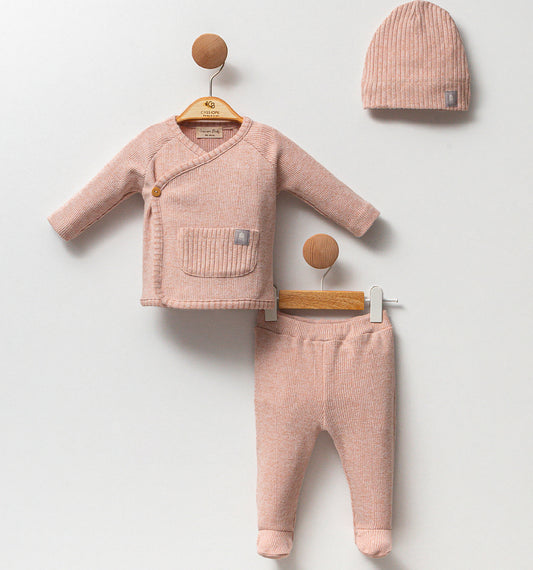 Baby Newborn Set 3 teilig - Peachy
Wickelshirt
Baumwolle