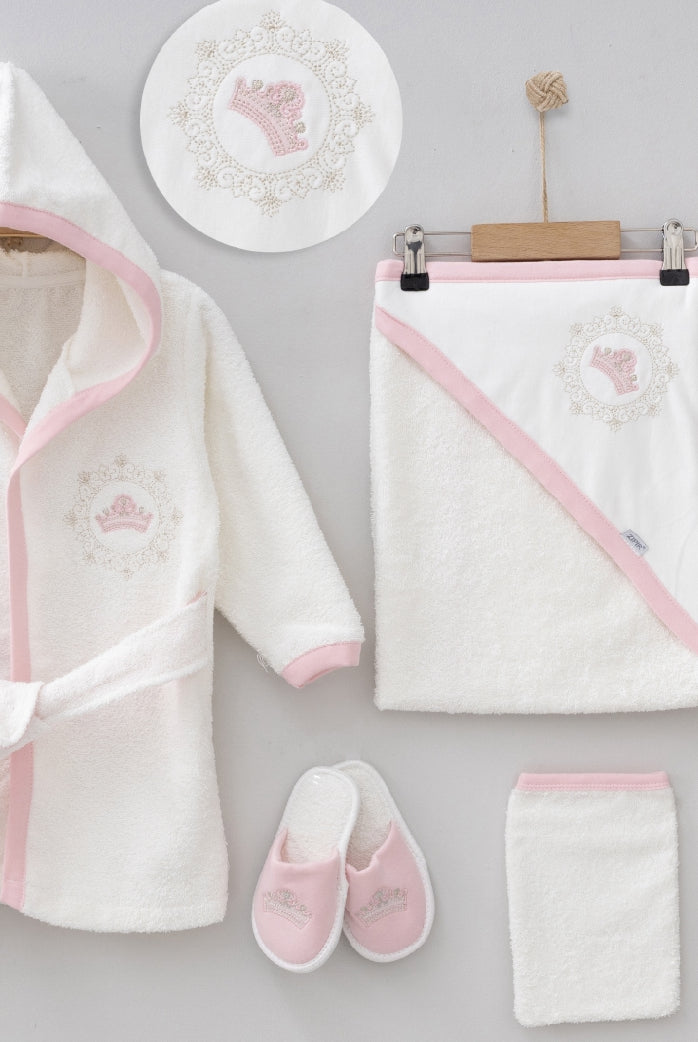 Badeset Baby Prinzessin - 4 Teilig Rosa