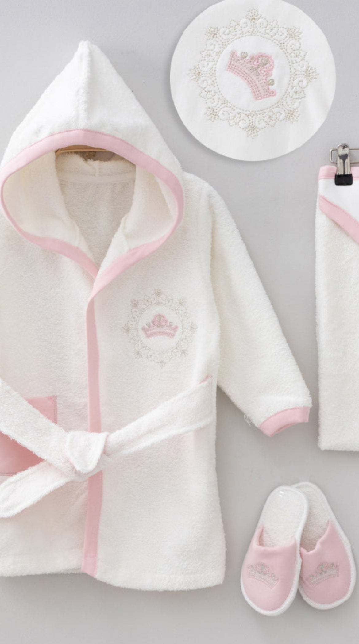 Badeset Prinzessin - 4 Teilig Rosa