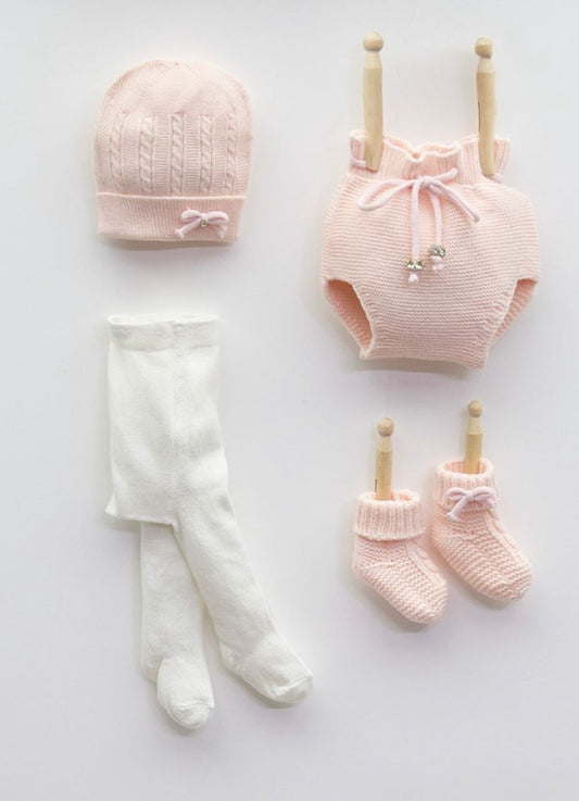 Baby Set 4 teilig - 0 bis 8 Monate Rosa
Neugeborenen Set
Newborn 
Ostern Geschenk